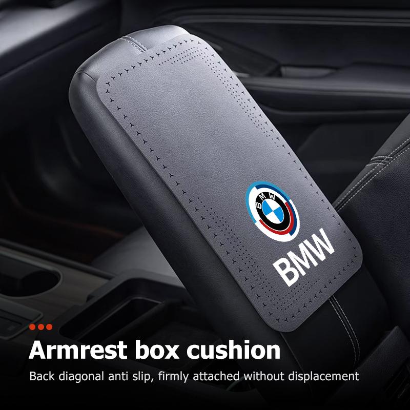 HBSW4 Universal Armrest Pad Car Seat Center Console Arm Rest Mat For BMW Performance M2 M3 M4 X1 X3 X4 X5 E87 X7 E91 G20