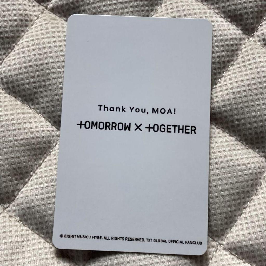 [USED] TXT Soobin Introduction EP. 2 New Membership FC Fan Club Trading Card