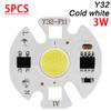 Y32 5pcs Chip COB LED Lamp LED Lamp Bulb 220V IP65 Input Smart IC For DIY LED Flood Light Spotlight Real Power 3W 5W 7W 10W 12W