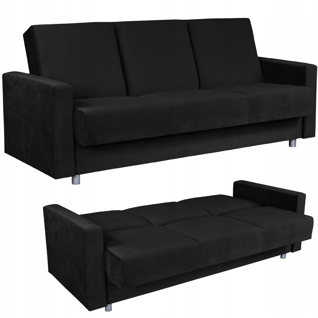 Sofa Sofa Alicja Sofa Bed Bonell Bed Family Furniture Black