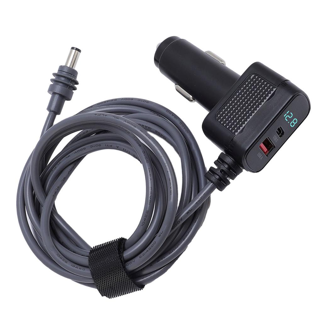 Спутниковое автомобильное зарядное устройство 5 м 16,4 фута Поддержка USB C 36 Вт Быстрая зарядка Цифровой дисплей Спутниковое автомобильное питание