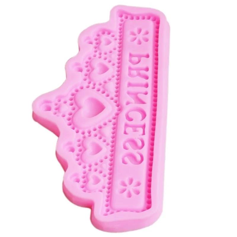 Силиконовые формы для торта «Принцесса Корона» Инструменты для украшения свадебного торта, мастики, кексов, шоколада