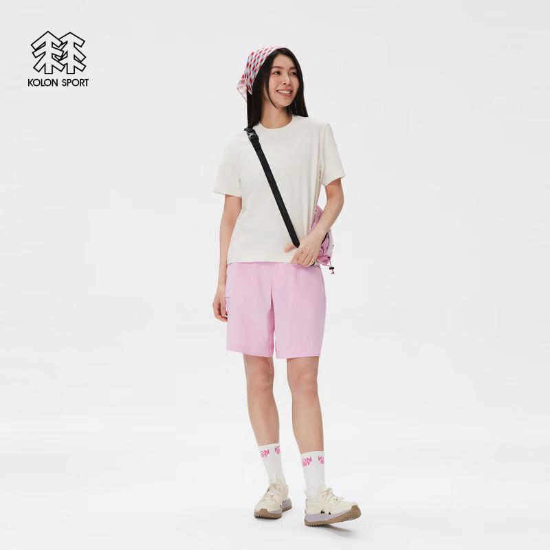 Женская футболка KOLON SPORT с графическим принтом, быстросохнущая