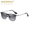 Driving Sunglasses Men's Metal Polarized Sunglasses Double Beam Sunglasses