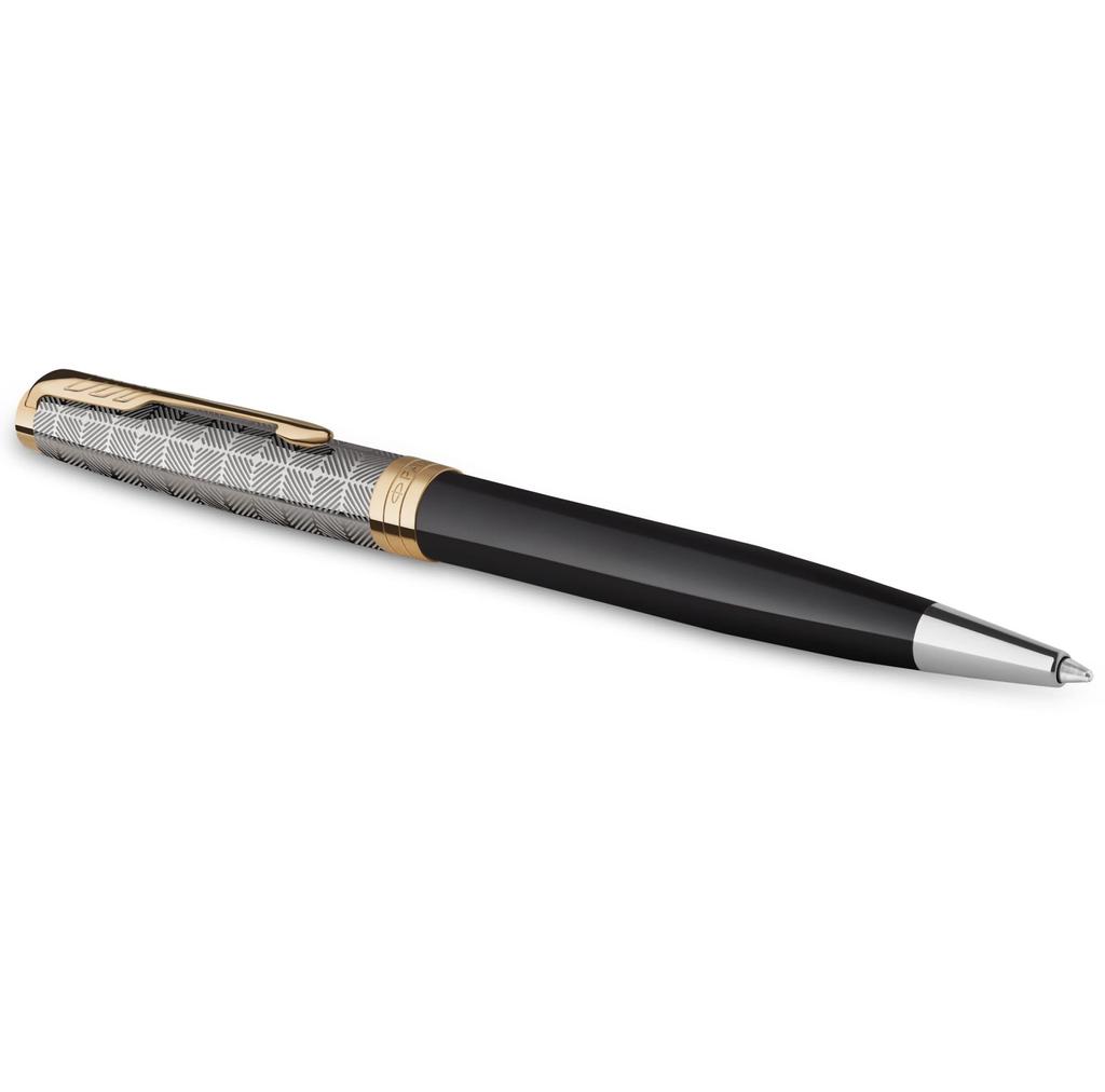Parker Sonnet Premium Металл Черный GT Шариковая ручка Средний Подарок Официальный Номер продукта 2119787 & Ручка, Перо, На основе масла, В коробке, Импортный,