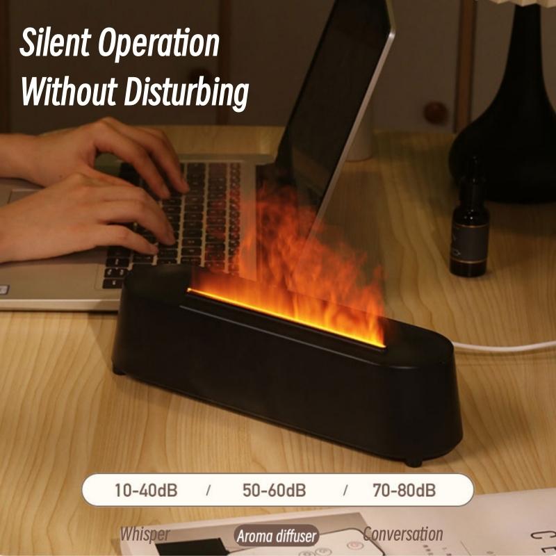Распылитель ароматов Fire Flame, увлажнитель воздуха с дистанционным управлением USB, ультразвуковой ароматерапевтический диффузор эфирных масел, туманообразователь