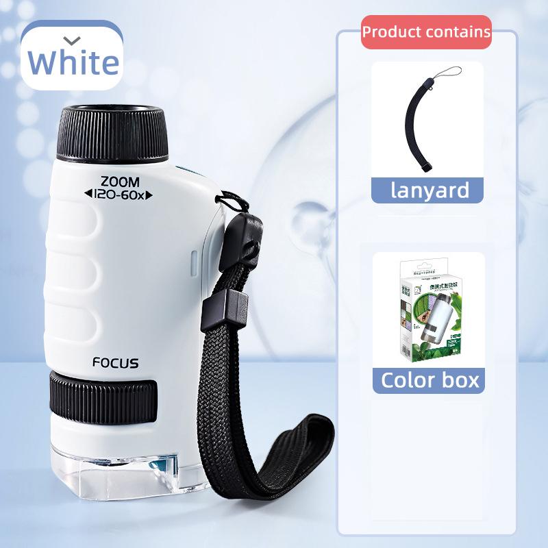 Нетоксичный Бионаучный Научный Эксперимент 120X Детский Набор Микроскопа Биологический Образец Портативный Головоломка Образовательные STEM Игрушки Для Детей