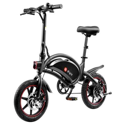 DYU D3F 14" Складной Электровелосипед, 250 Вт, 36 В 10 Ач, Макс. скорость 25 км/ч, Двойные дисковые тормоза, Регулируемое сиденье, Легкий городской электровелосипед для поездок на работу