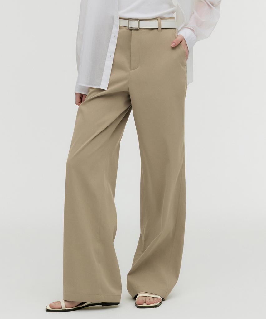 MONGDOL Essential Straight Pants Beige Mdpt051Beige