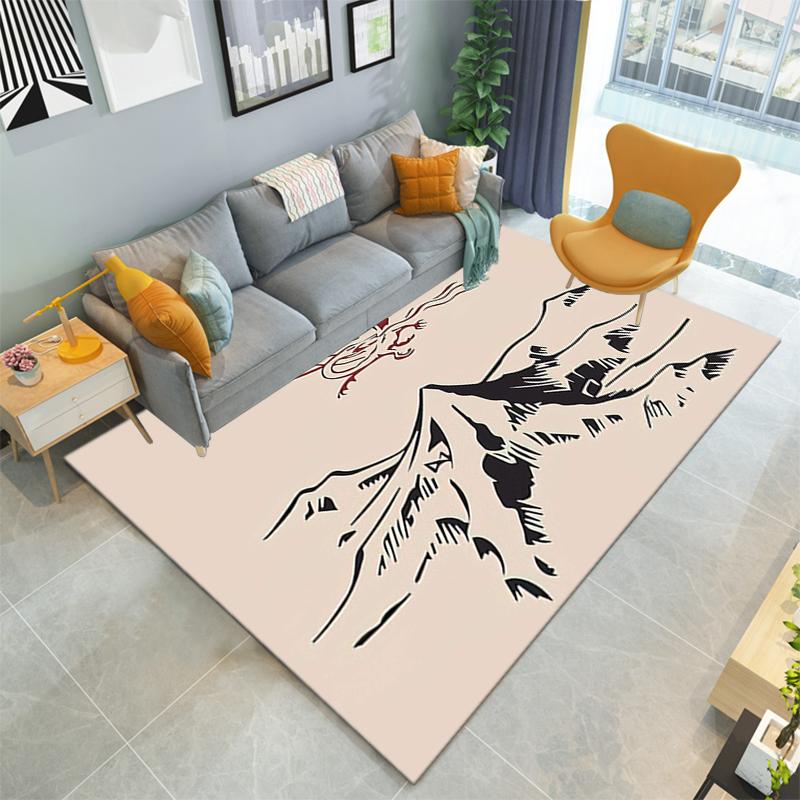 1PC Lord of the Rings Print Rug - home decoration Carpet For Living Room Bedroom Flooring Computer Chair Area Rug