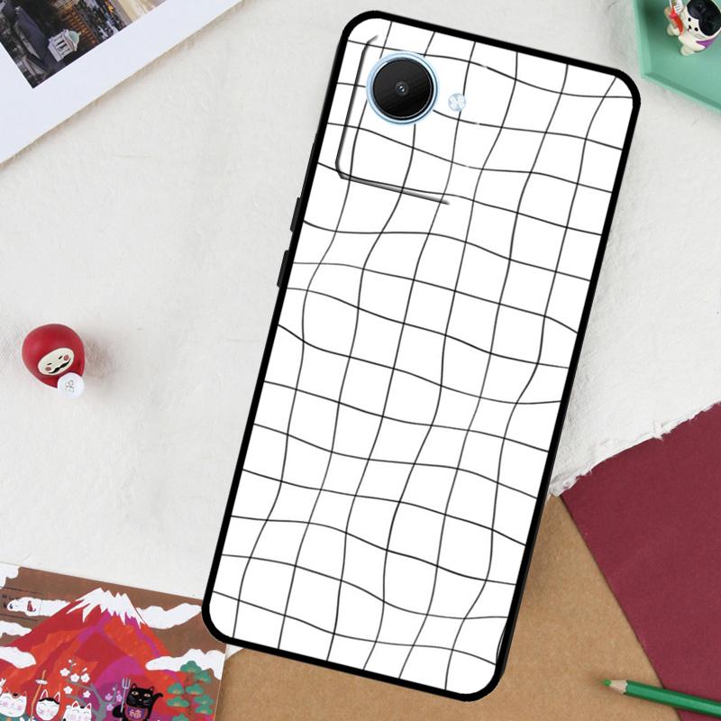 Волнистая сетка для чехла Realme GT 7 Pro GT 6 5 6T 10 11 12 13 14 Pro Plus C61 C53 C51 C21Y C25S C75 C55 C67