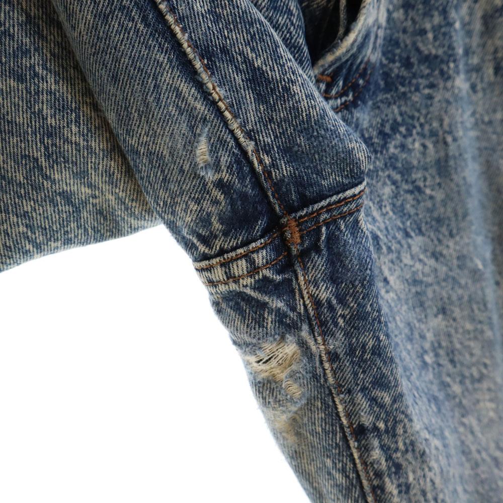 Levi's 80-е Сделано в США Старые химические Зауженные джинсы 11 Голубые джинсы Женские Б/У