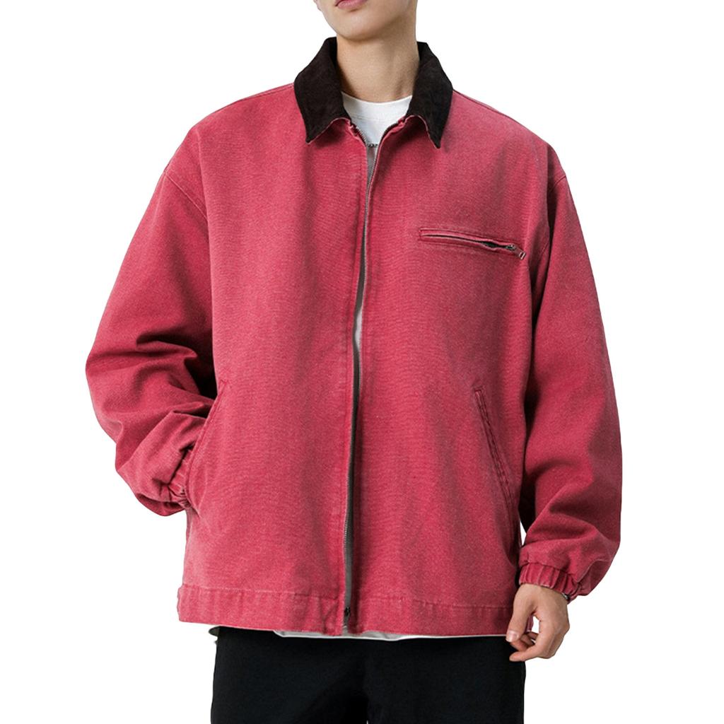 Men's Solid Color Camouflage Outdoor Sports Jacket Men's Pocket Button Casual Jacket