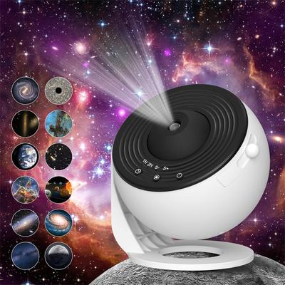 Галактический проектор для спальни HD изображение Звездный проектор Галактический свет Регулируемая ручка 13 пленочных дисков Планетарий проектор для детей