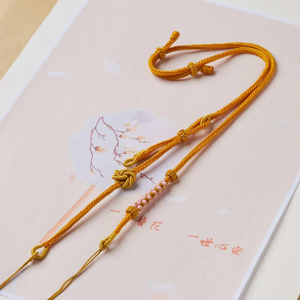 Ожерелье-подвеска ручной работы с регулируемой длиной, из восьми нитей с кулоном в виде кои