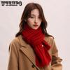 Women Winter Scarves Solid Knitted Scarf Korean Style Vintage Scarves Winter Outdoor Warm Scarves