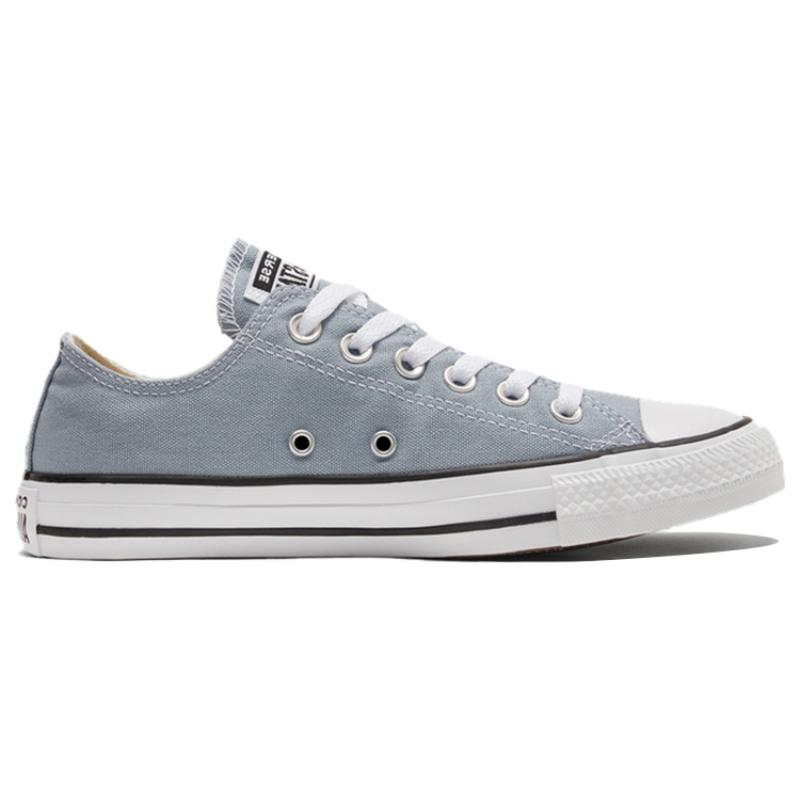 Converse All Star Color Chuck Taylor Non-slip and Abrasion Resistant Low-Top Board Shoes Unisex Gray Blue