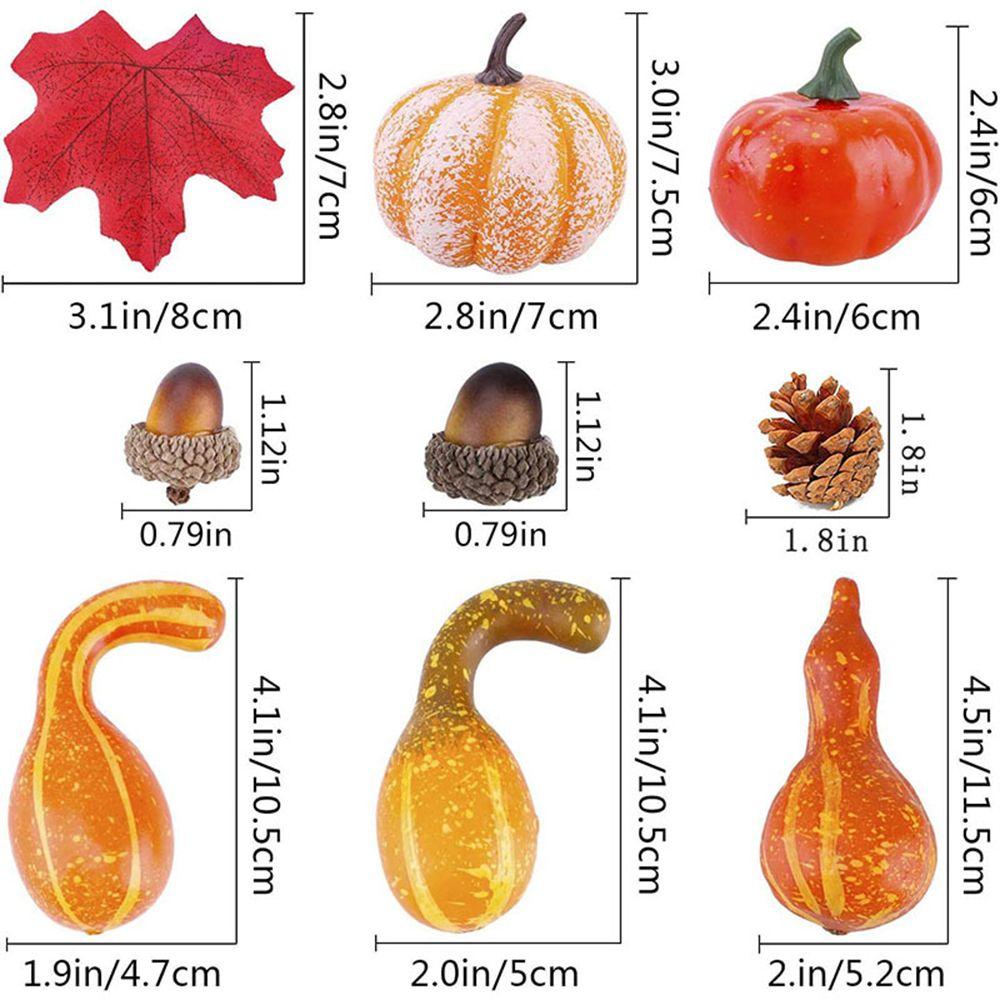 Realistic Faux Decoration DIY Craft Simulation Props Halloween Artificial Pumpkin Fake Vegetable