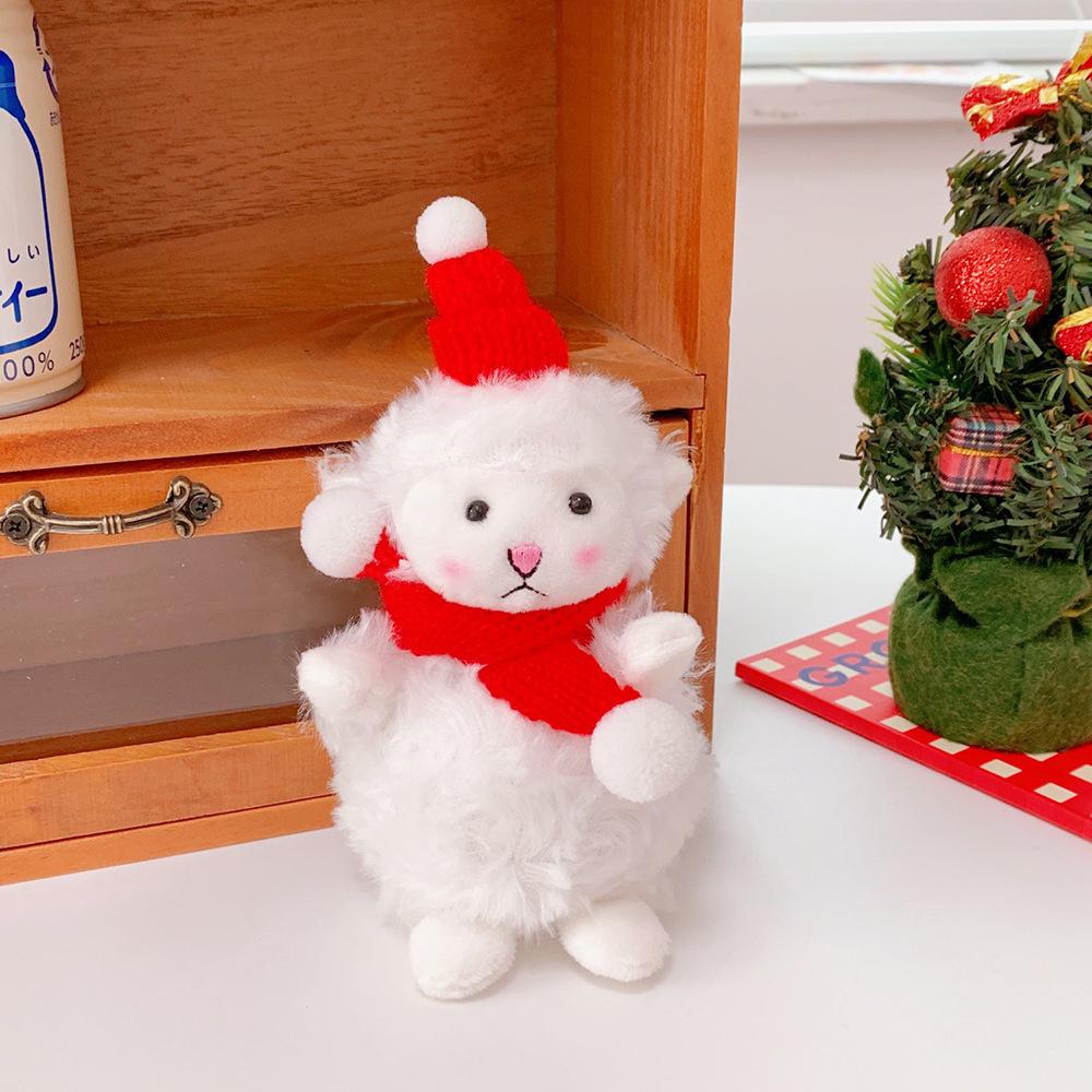 Blucome Lovely Plush Baby Bear Brooch for Women Men Scarf Coat New Year Christmas Gift
