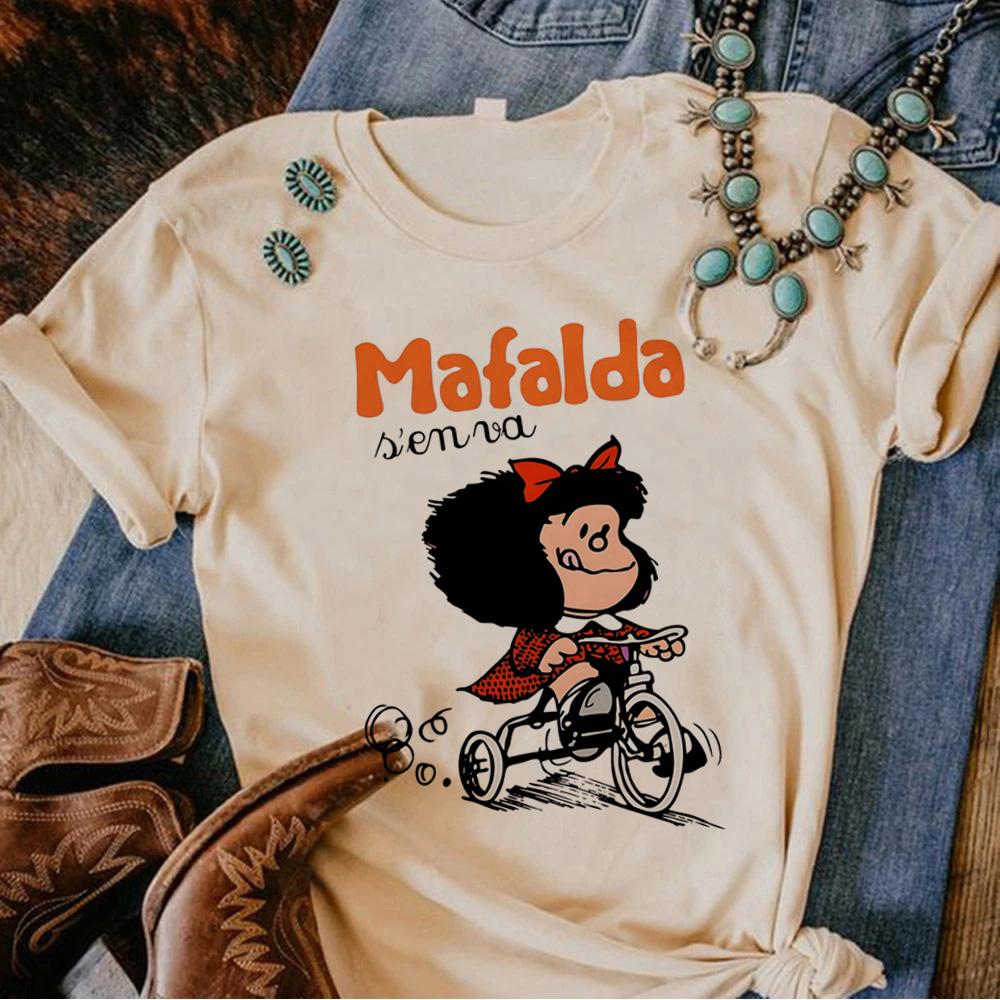 Mafalda tshirts Women Y2K comic graphic t shirt girl designer anime clothing