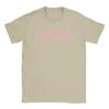 Мужская футболка Ariana Grande с розовым логотипом  Fun Tees С коротким рукавом Круглый вырез Чистый хлопок Большие размеры Топы