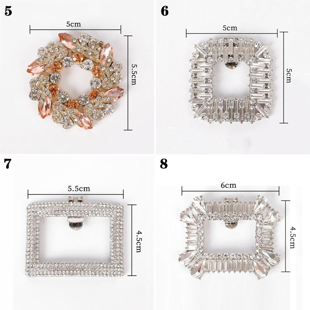 2 шт. Свадебные туфли невесты со стразами и кристаллами, клипсы для обуви, украшения для обуви, шармы-пряжки, ювелирные изделия