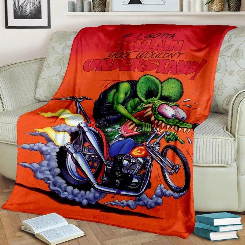 Забавное одеяло с изображением крысы Финка, мягкое одеяло для дома, спальни, кровати, дивана, пикника, путешествия, офиса, покрывало для отдыха, детское одеяло