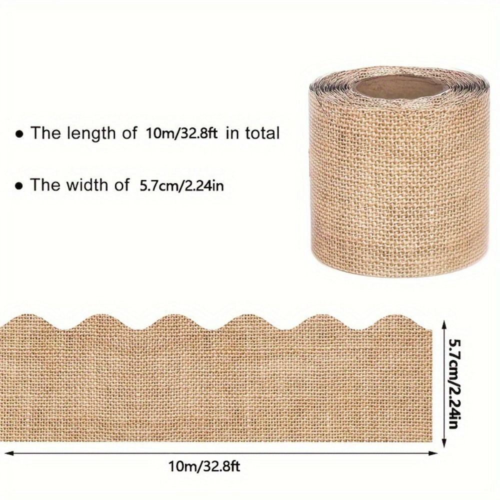 Colored Wavy Edge Paper DIY Wall Decoration Poster Border Stickers for Classroom Board Home Party