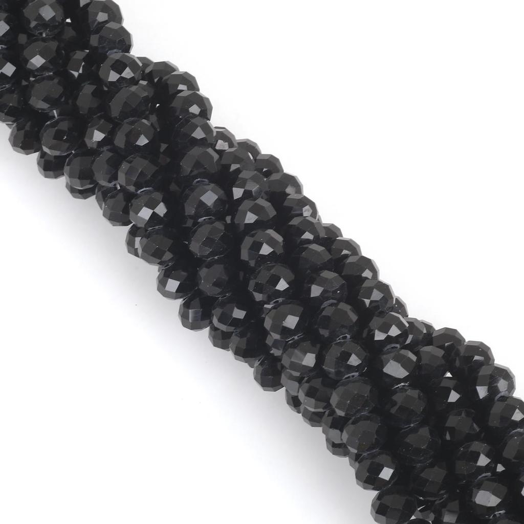 30-200Pcs Rondelle Austria Faceted Crystal Glass Beads Loose Spacer Beads for Jewelry Making