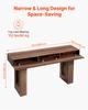 VEVOR 160 cm Console Table, Farmhouse Desk Behind the Couch, Wooden Rectangle Entrance Desk, Narrow Long Sofa Table Accent Stand for Hallway, Bedroom
