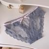 Сексуальное женское кружевное нижнее белье с открытым дизайном, легкие, дышащие, треугольные трусики с низкой посадкой
