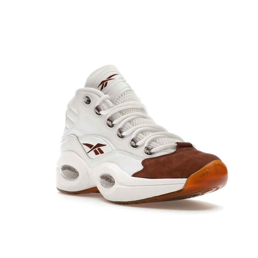 Reebok Кроссовки Question Mid Мужские Белый Кисть Коричневый GX0241