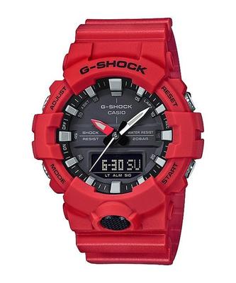 Мужские G-SHOCK GA-100B-4AJF [G-SHOCK] Круглые часы Красная смола Цифровые Аналоговые