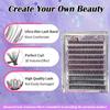Natural-Look 30D Dense Ten-Row DIY Cluster False Eyelashes - Lightweight & Curled for Easy Grafting