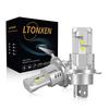 LTONXEN H4 LED 6500K Легко совместимы с 12В Комплект фар, соответствующих новым стандартам техосмотра, Ультракомпактные лампы, Переключаемые ближний/дальний, Белый,