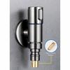 G1/2 Stainless Steel Water Tap Quick Opening Small Space Faucet  Flushing System