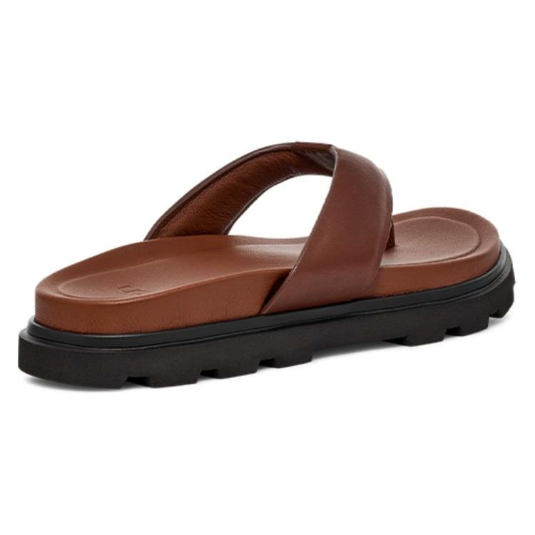 UGG Женские тапочки Tasman Коричневая замша с шерстяной подкладкой, без шнуровки, для дома и улицы 1153077-COG