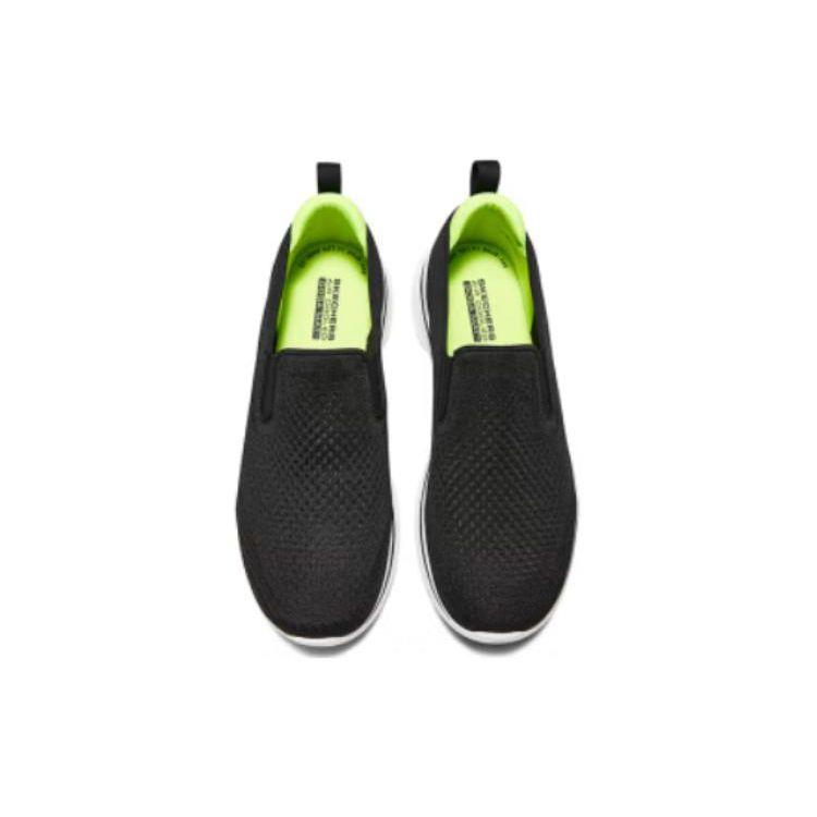 Skechers Go Walk 7 Сетчатые Удобные Амортизирующие Прочные Низкие Повседневные Кроссовки Мужские Черный Белый 216637-BKLM