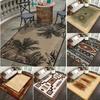 Bohemian Style Carpet Anti-slip Outdoor Indoor Tent Mat Beach Hotel Corridor Rug Living Room Sofa Coffee Table Washable Mats