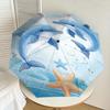 1PC Dolphins Starfish Umbrella-8-Rib Reinforced Portable Folding Travel Suitable for All Seasons Outdoor Daily Use-Z0465