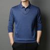 Men's Sweater Fake Two-piece Autumn New Shirt Collar Sweater Business Casual Men's Middle-aged Fashion Pullover