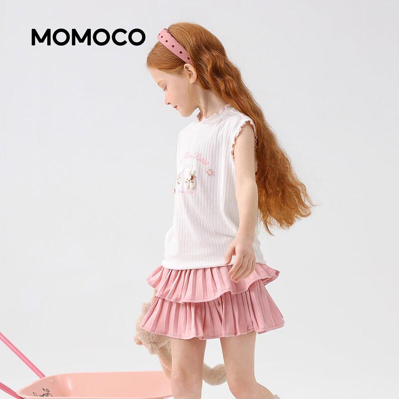 Летняя футболка с коротким рукавом для девочек MOMOCO