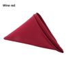 Party Supplies Washable Soft Solid Red Wedding Table Cloth Dinner Napkins Cloth Napkins