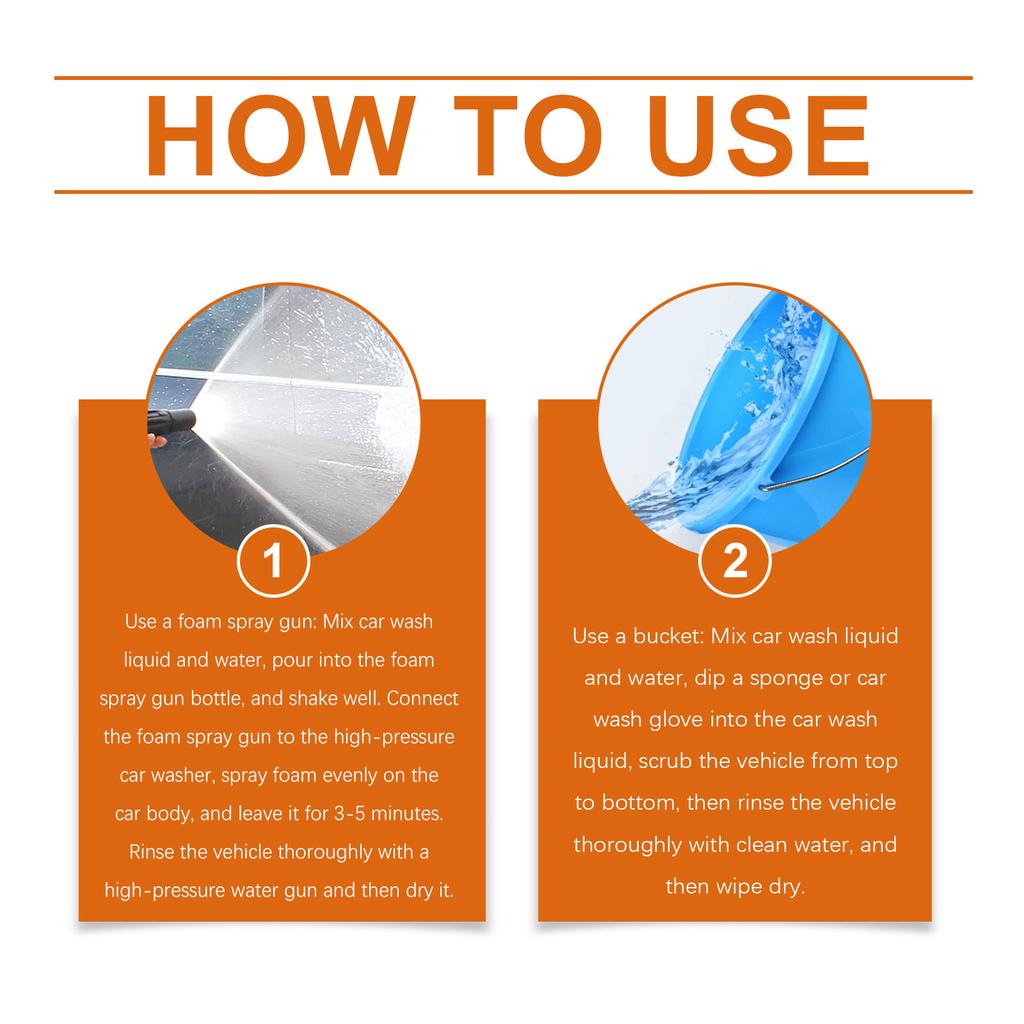 RAYHONG Auto Body Wax Cleaning Shampoo - мощный очищающий шампунь для автомобиля - многофункциональная автомобильная мыльная жидкость для детейлинга автомобиля