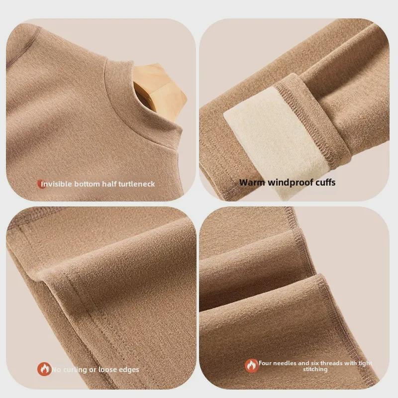 Осенний костюм из немецкого кашемира: Женский термохлопковый свитер и низ для пожилых людей