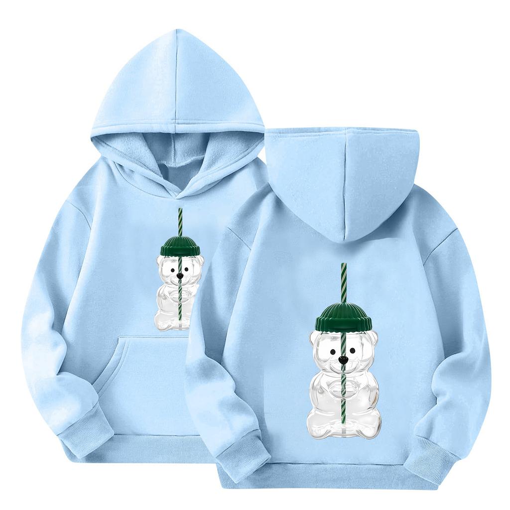 Детские толстовки с капюшоном, свободная однотонная спортивная рубашка с капюшоном, модная спортивная рубашка