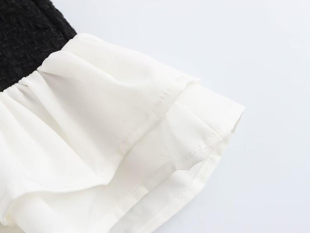 2024 Осень Женское Европейский и Американский Стиль Платье Халтер с Кружевом и Шипами