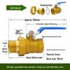 Xiuhui Copper Ball Valve with Male and Female Thread Union for Gas - 1/2", 3/4", 1" Sizes
