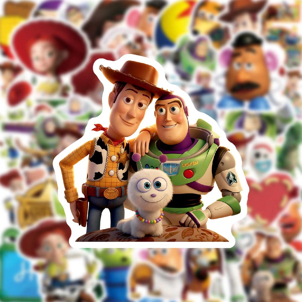 1050 шт. Мультяшные наклейки Disney История игрушек Граффити Изысканные модные DIY игрушки для бутылки Скрапбукинг Дорожная сумка Эстетичные наклейки