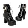 Hot Fashion Sexy Knight Female 10CM High Heel Platform Ankle Boots for Women Autumn Winter Shoes Black Pole Dancing Boots